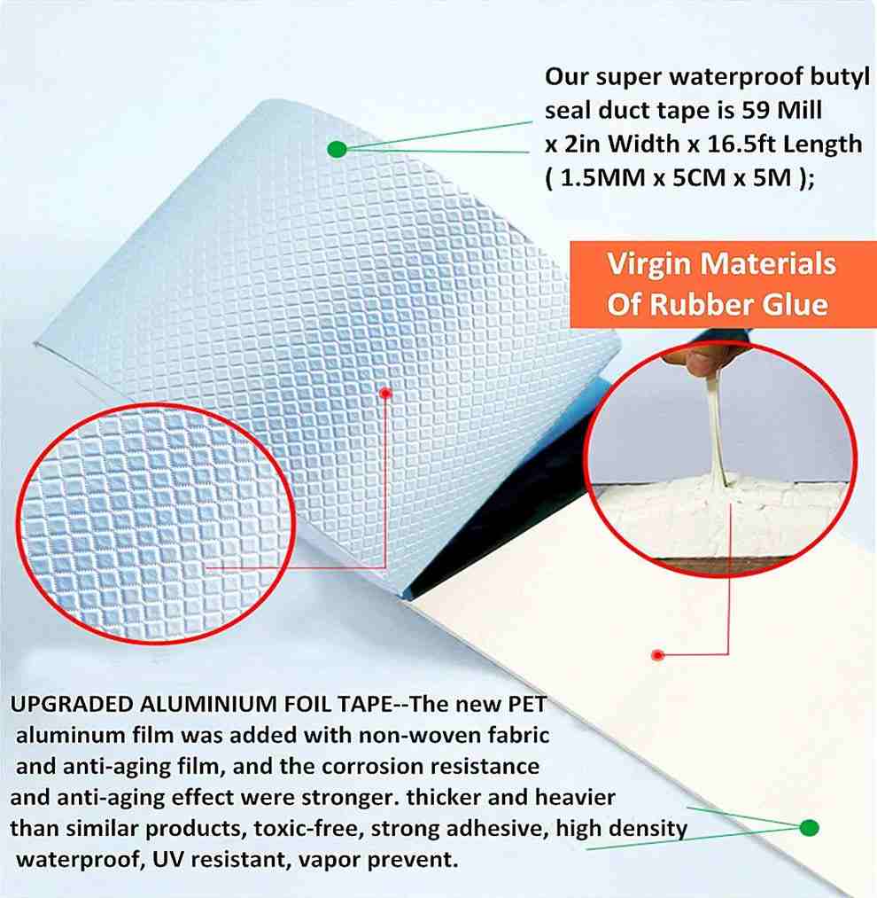 CrackGuard SealPro Aluminium Foil Tape – All-Weather Leak & Crack Sealant