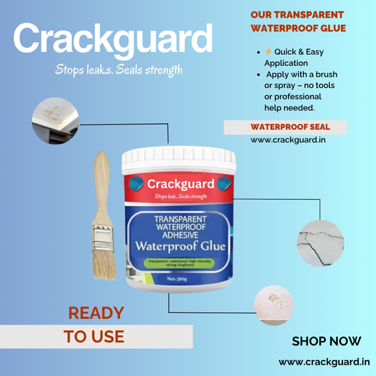 CrackGuard – Transparent Waterproof Glue for Wall Cracks & Leak Repair
